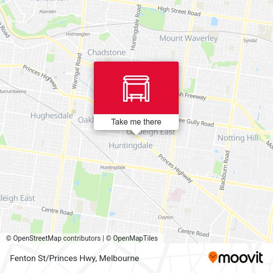 Fenton St/Princes Hwy map