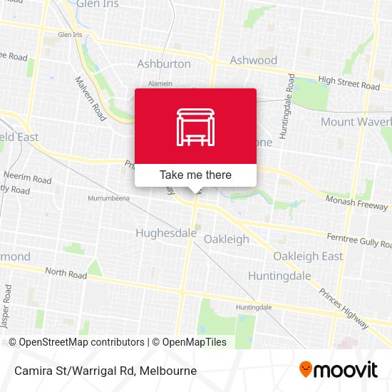 Camira St/Warrigal Rd map
