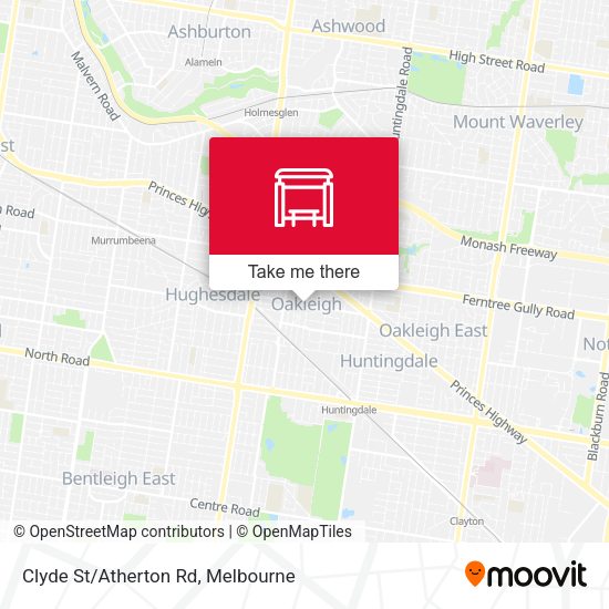 Clyde St/Atherton Rd map
