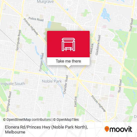 Elonera Rd / Princes Hwy (Noble Park North) map