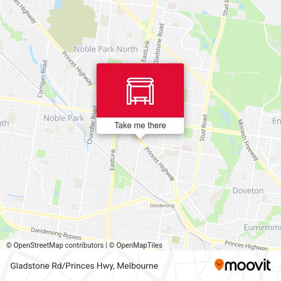 Gladstone Rd/Princes Hwy map