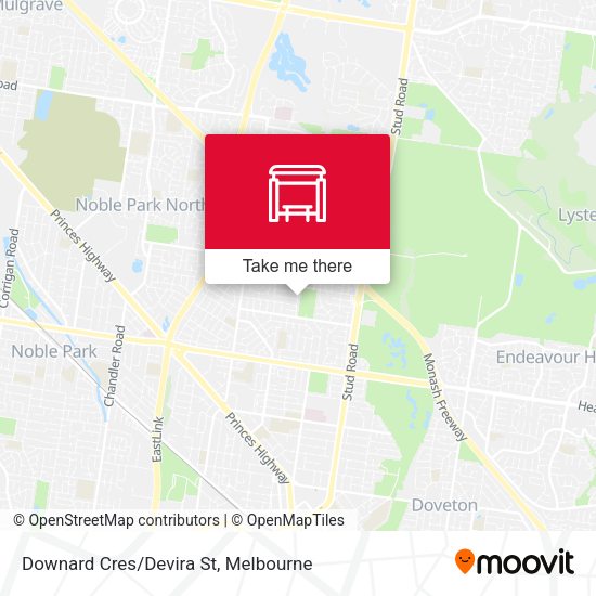 Downard Cres/Devira St map