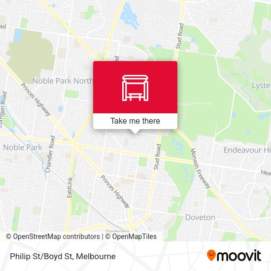 Philip St/Boyd St map