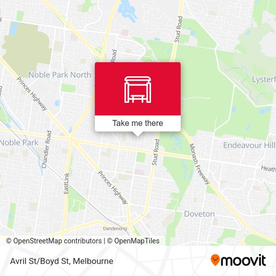 Avril St/Boyd St map