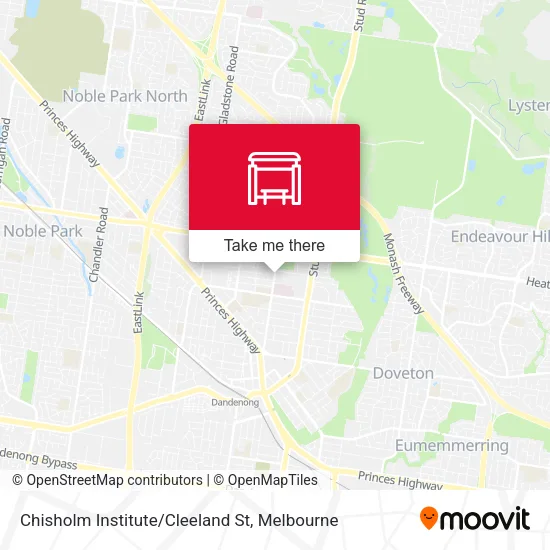 Chisholm Institute/Cleeland St map