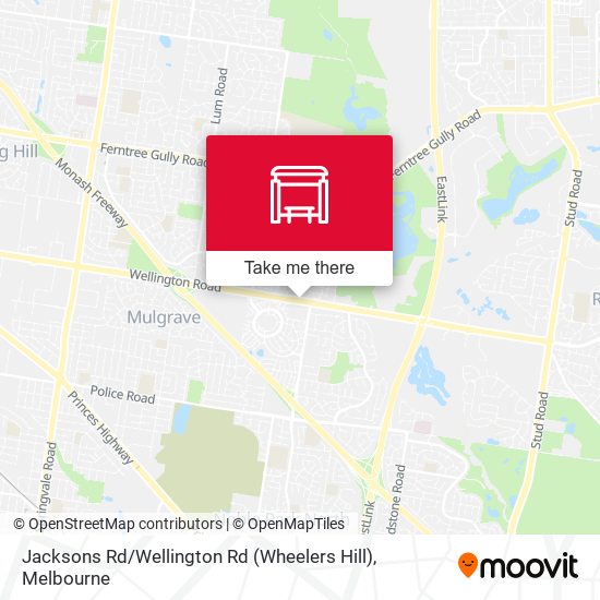 Jacksons Rd / Wellington Rd (Wheelers Hill) map