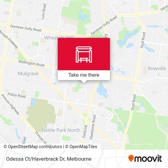 Odessa Ct/Haverbrack Dr map