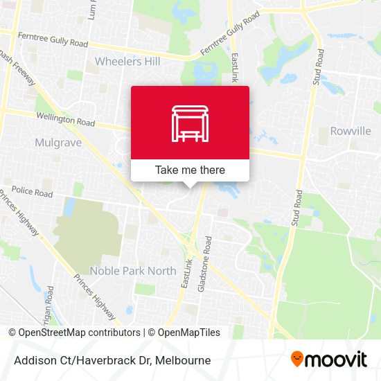 Addison Ct/Haverbrack Dr map