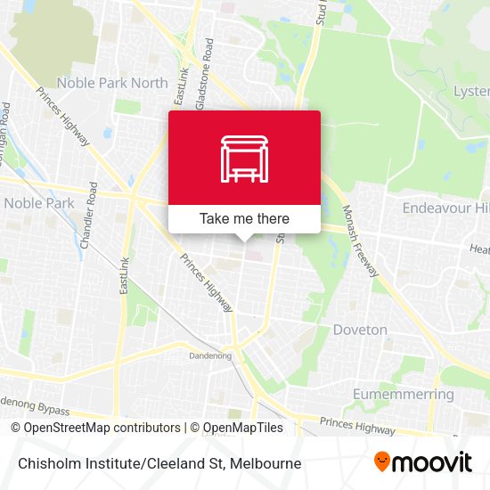 Chisholm Institute/Cleeland St map