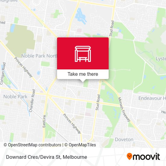 Downard Cres/Devira St map