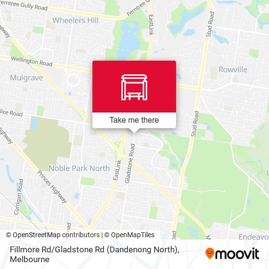 Fillmore Rd / Gladstone Rd (Dandenong North) map