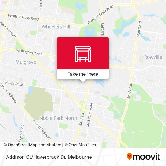 Addison Ct/Haverbrack Dr map