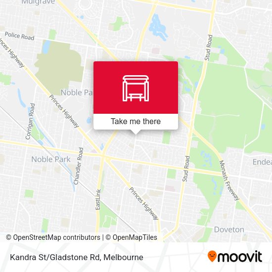 Kandra St/Gladstone Rd map