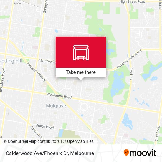 Calderwood Ave/Phoenix Dr map