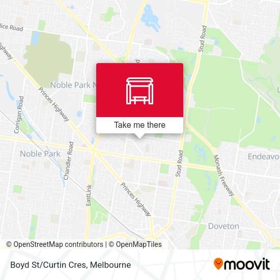 Boyd St/Curtin Cres map