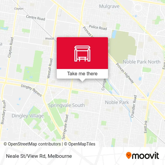 Mapa Neale St/View Rd