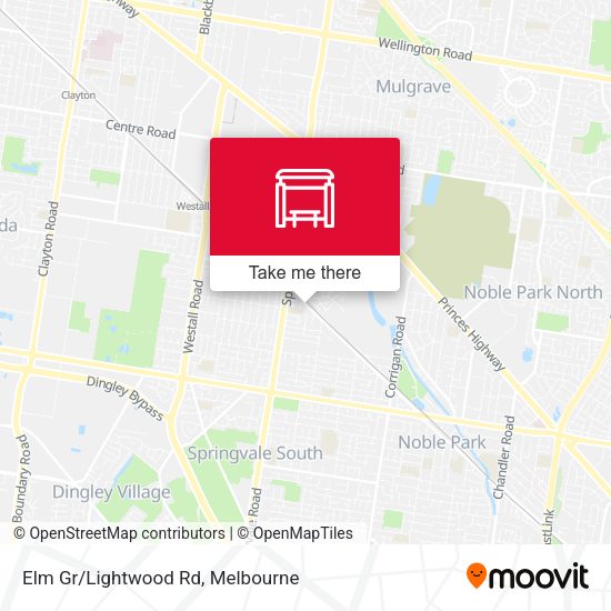 Elm Gr/Lightwood Rd map