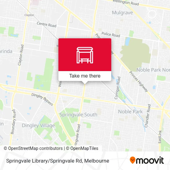 Springvale Library / Springvale Rd map