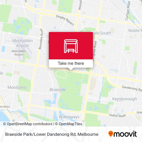 Braeside Park / Lower Dandenong Rd map