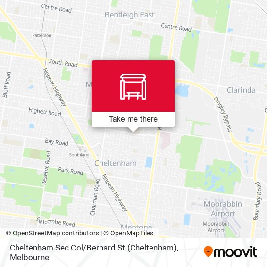 Cheltenham Sec Col / Bernard St map