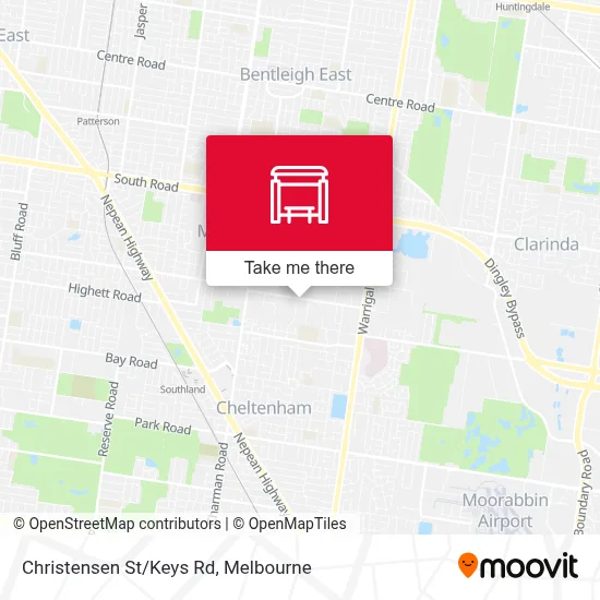 Mapa Christensen St/Keys Rd