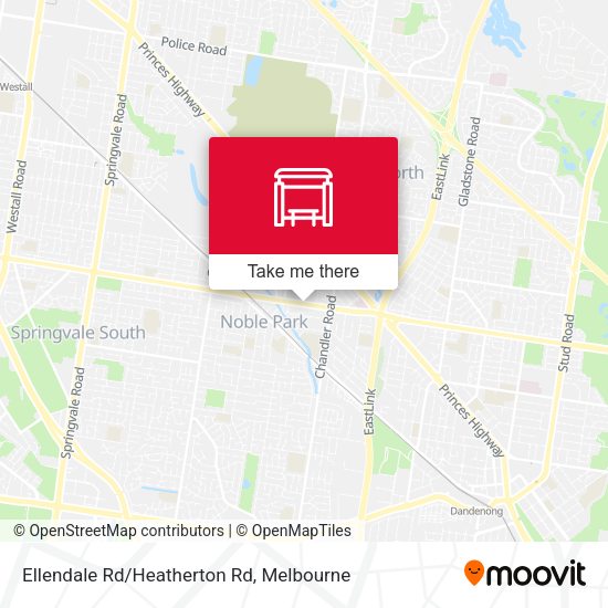 Ellendale Rd/Heatherton Rd map