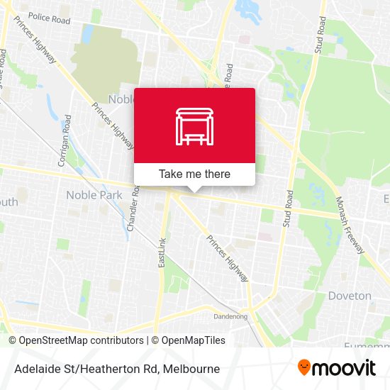 Adelaide St/Heatherton Rd map