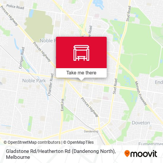 Mapa Gladstone Rd / Heatherton Rd (Dandenong North)