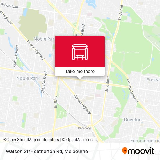 Watson St/Heatherton Rd map