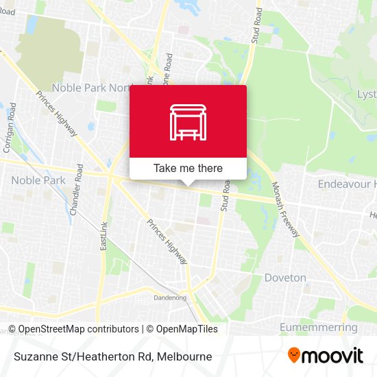 Suzanne St/Heatherton Rd map