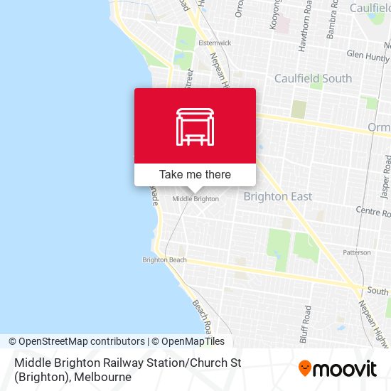 Middle Brighton Railway Station / Church St map