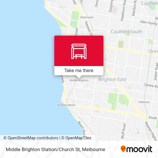 Middle Brighton Station / Church St map