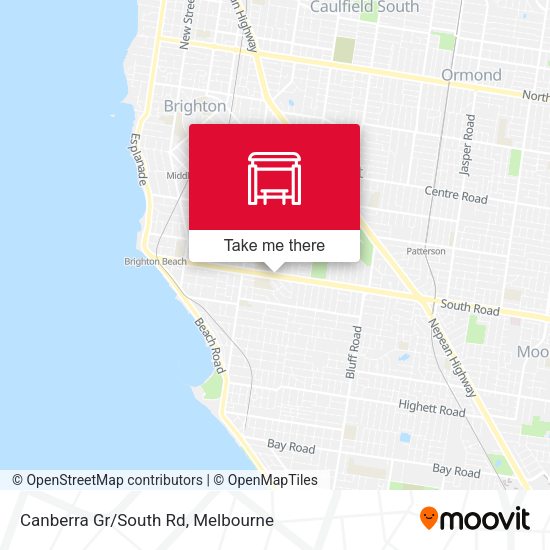 Canberra Gr/South Rd map