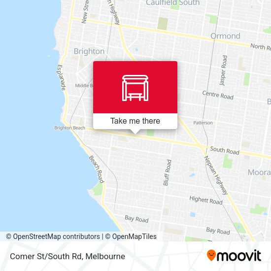 Comer St/South Rd map