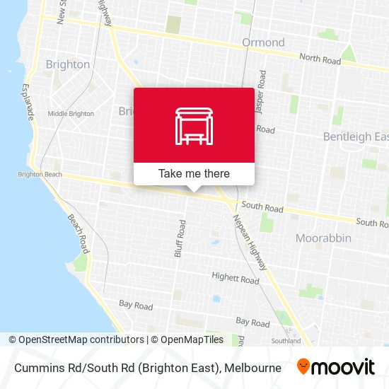 Cummins Rd / South Rd (Brighton East) map