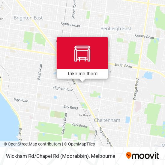 Wickham Rd / Chapel Rd (Moorabbin) map