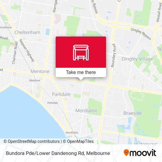 Bundora Pde/Lower Dandenong Rd map
