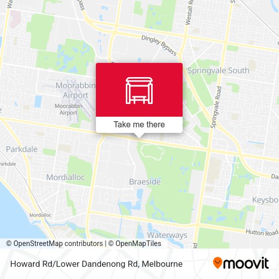 Howard Rd/Lower Dandenong Rd map