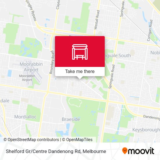 Shelford Gr / Centre Dandenong Rd map