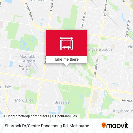 Sharrock Dr / Centre Dandenong Rd map