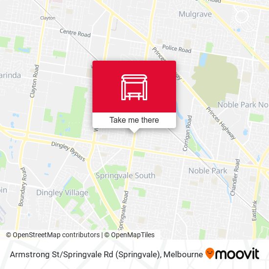 Armstrong St / Springvale Rd map