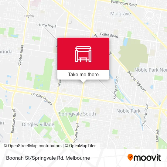 Mapa Boonah St/Springvale Rd