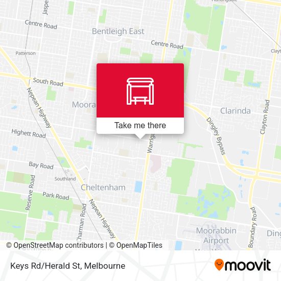 Keys Rd/Herald St map