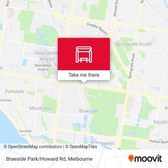 Braeside Park/Howard Rd map