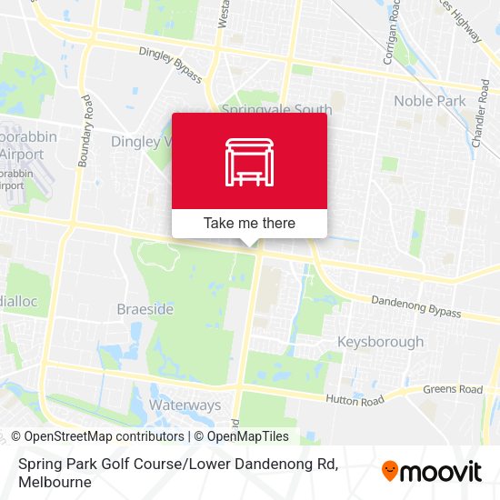 Spring Park Golf Course / Lower Dandenong Rd map