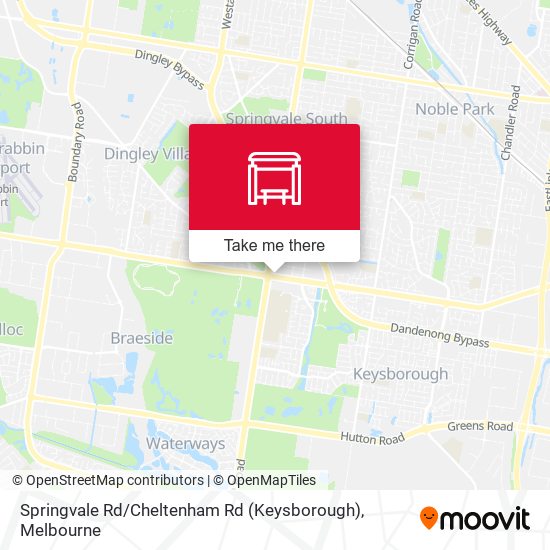 Mapa Springvale Rd / Cheltenham Rd (Keysborough)