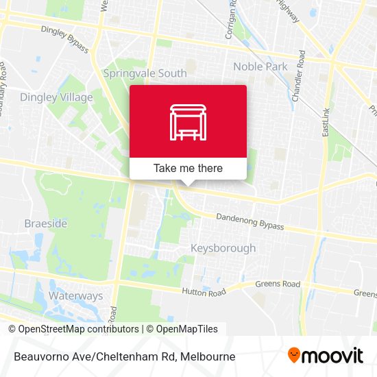 Beauvorno Ave/Cheltenham Rd map