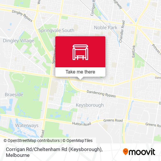 Corrigan Rd / Cheltenham Rd (Keysborough) map