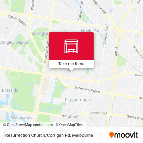 Resurrection Church / Corrigan Rd map