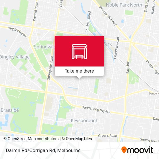 Darren Rd/Corrigan Rd map